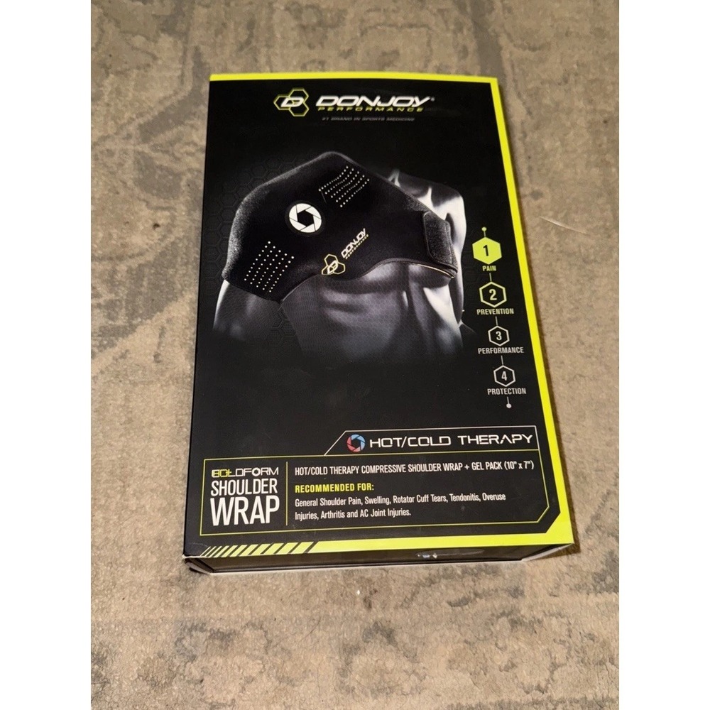 Donjoy Performance Coldform Hot/Cold Therapy Shoulder Wrap‎ + Gel pack New